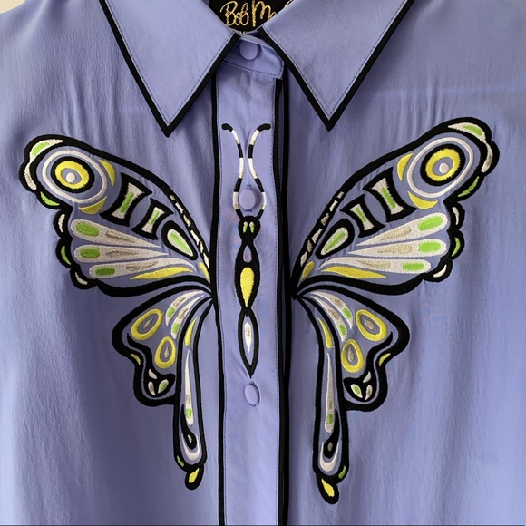 Bob Mackie Tops - 100% Silk Bob Mackie Wearable Art Blouse